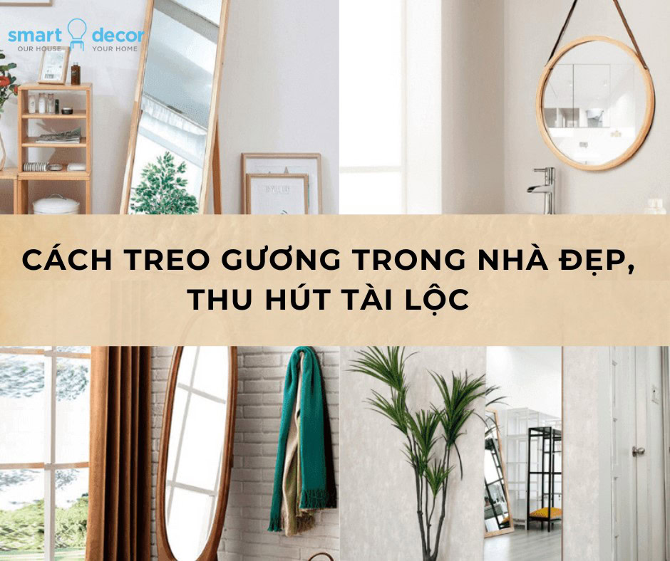 Gương treo đúng chiều cao phong thủy
